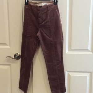 Anthropologie velvet pant